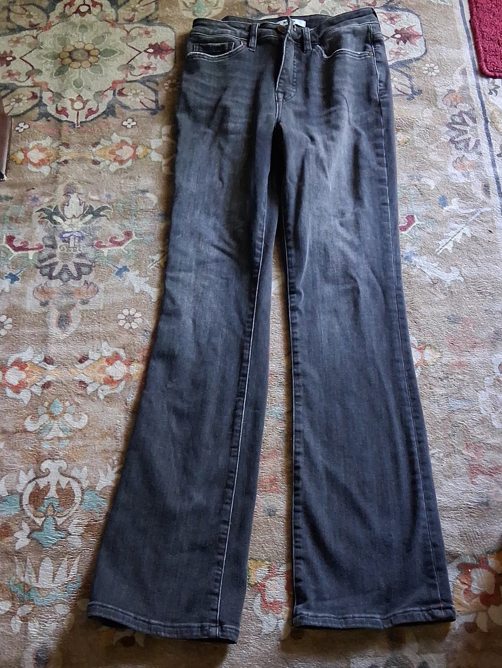 Bayeas Women's Dark Gray Bootcut Jeans - Classic Everyday Style